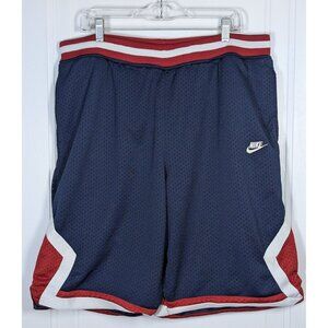 Nike Vintage Basketball Shorts Men’s XXL 2XL Y2K Red White Blue Silver Tag VTG